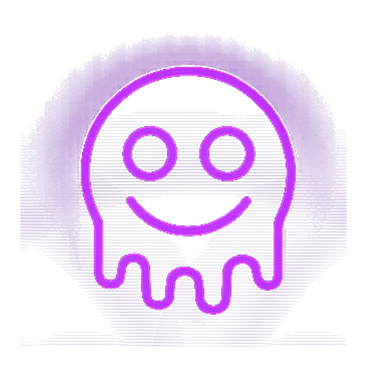 Neon DMT ghost icon